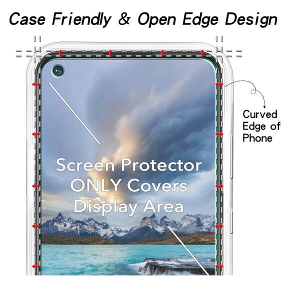 (x2) OnePlus Nord N100 Glass Screen Protector Ultra Thin Tempered Protective NWT - Picture 4 of 6